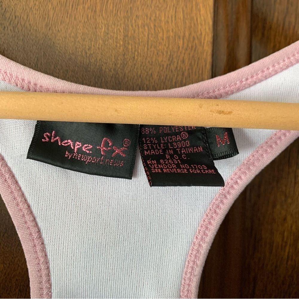 Light Pink Racerback Crop Tank Top - Picture 5 of 6